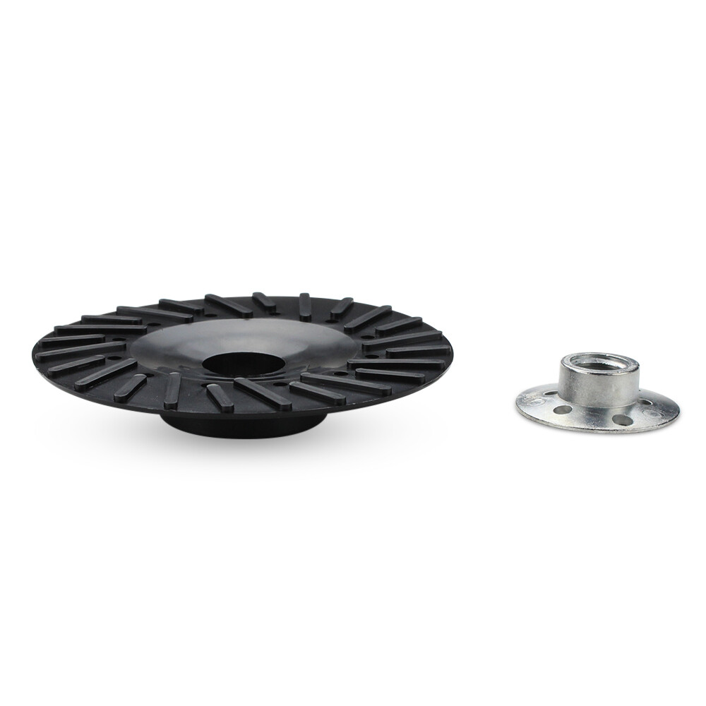 2 Pack – 4-1/2″ x 5/8″-11 Resin Fiber Disc Backing Pad with Lock Nut for Grinder