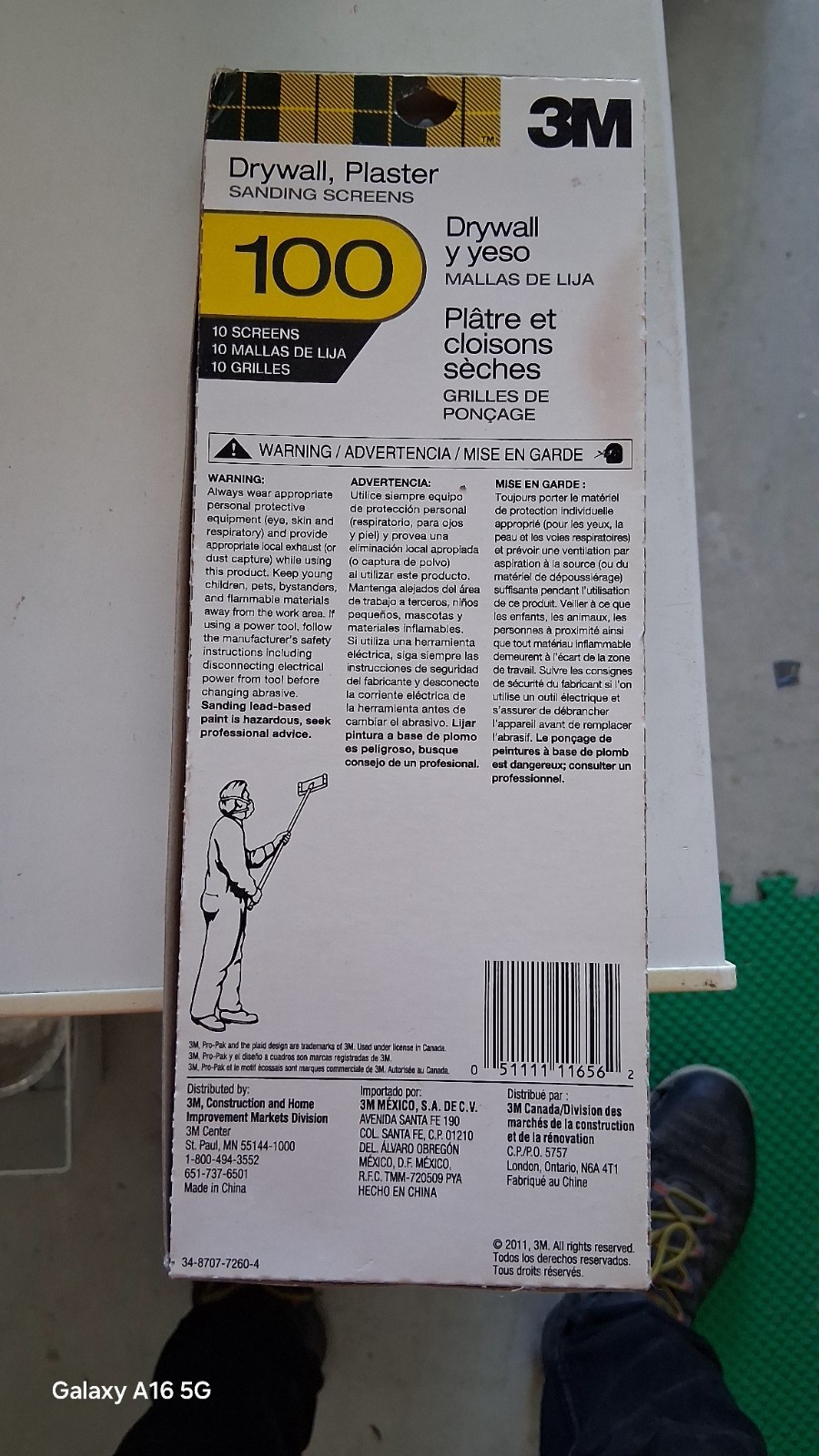 3M Drywall Plaster Sanding Screens 100 Grit 10-Pack Pro-Pak Sandpaper Mesh