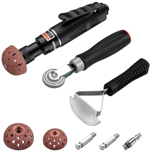 Air Tire Buffer Full Kit – 2500RPM Air Tire Grinder with Air Tire Buffer Kit