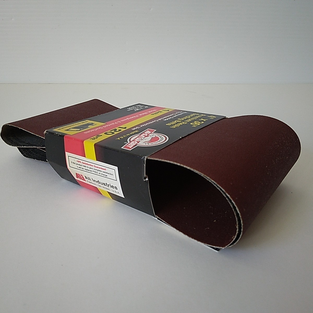 Ali-Gator-Grit 4″×36″ 120 Grit Premium Sanding Belt-No.3190-USA Made-NOS NIP