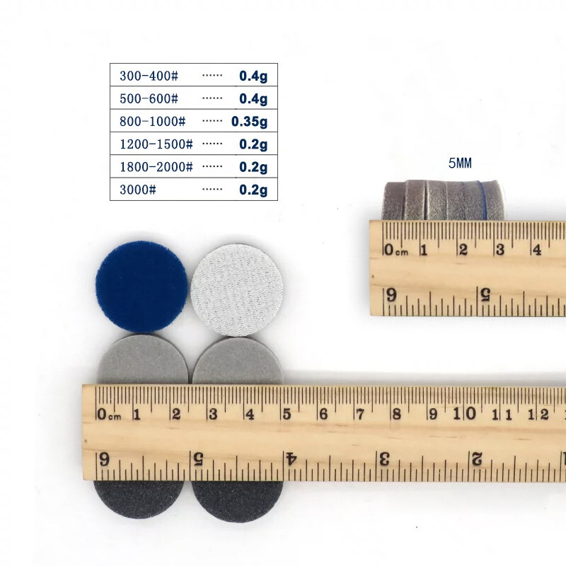 1 Inch 25mm Wet Dry Sponge Sandpaper Foam Abrasive Sanding Discs 300-3000 Grit