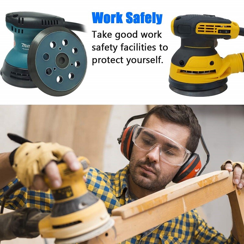 2X 5″ Orbital Sander Pad Hook&Loop For DeWalt DW4388 D26450 D26451 D26453 D26456