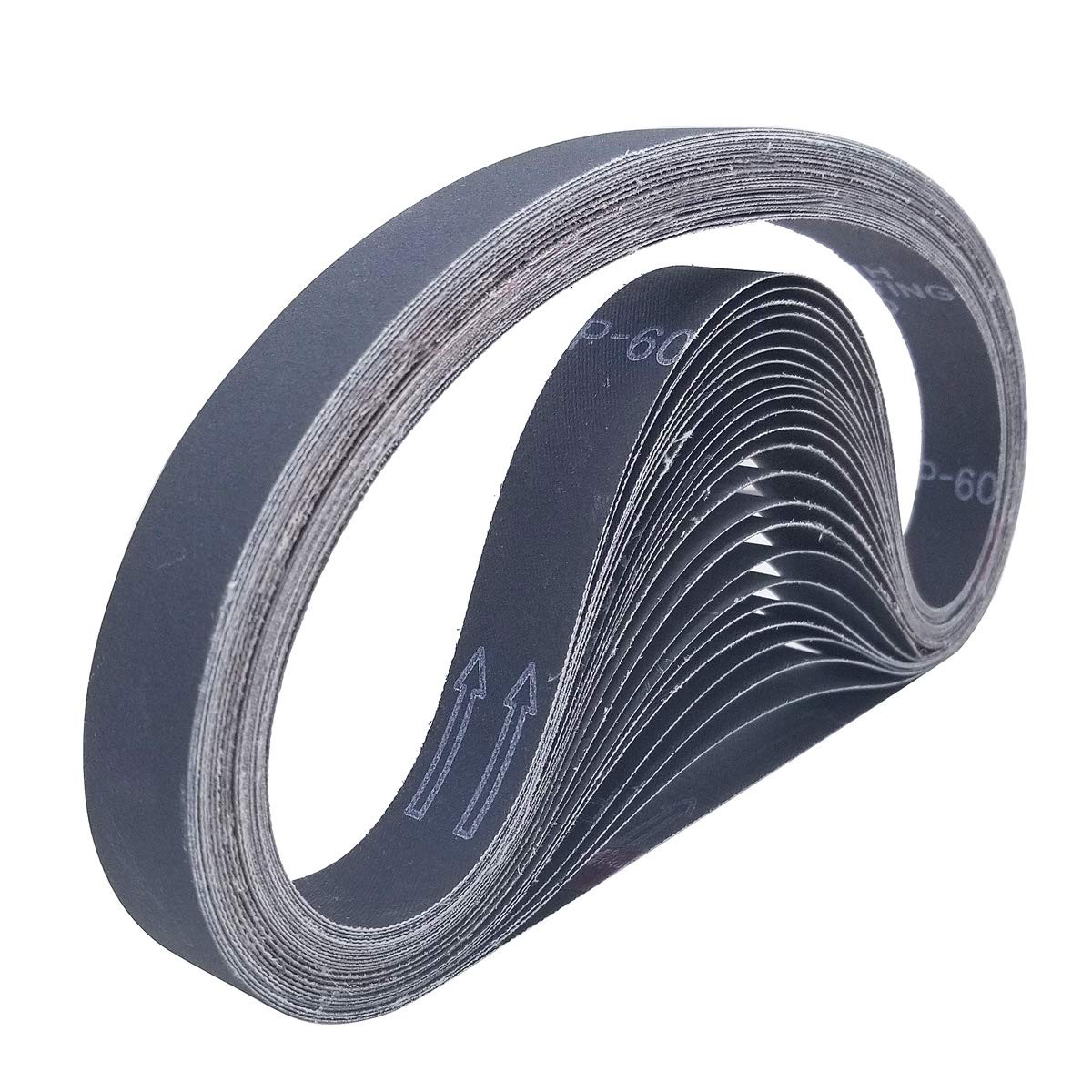 Sackorange 24 Pack 1 x 30 Inch Silicon Carbide Sanding Belts Assorted 1 x 30