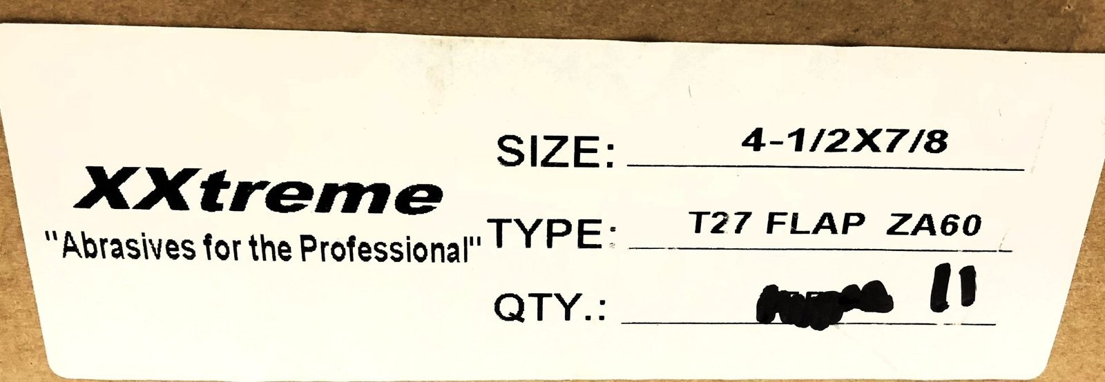 XXtreme Box of (11) 4-1/2″ x 7/8″ T27 Z60 Grit Flap Discs NOS