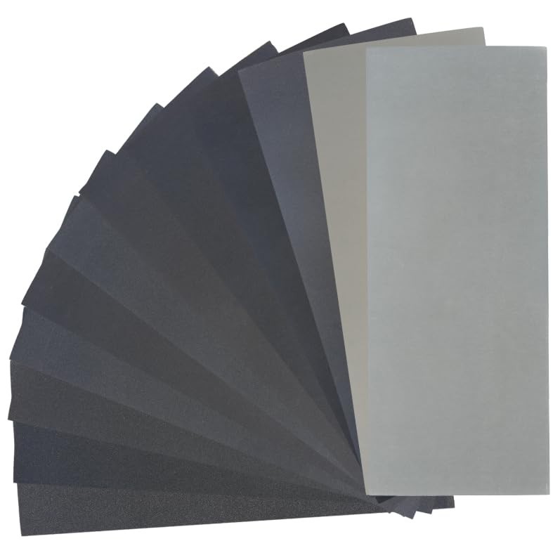 Durable 24 PCS Sand Paper with 12 Grits – Ideal for Automotive & Wood Projects