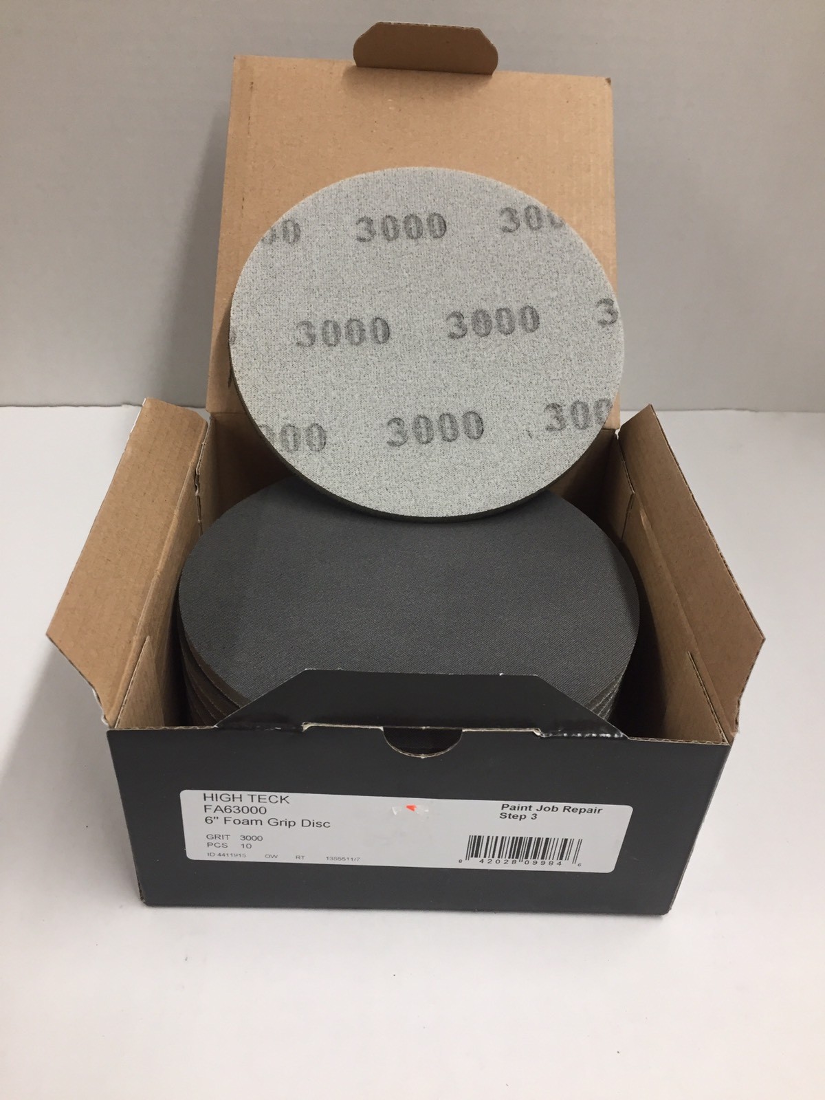 6″ Foam Hook and Loop Pad 3000 Grit