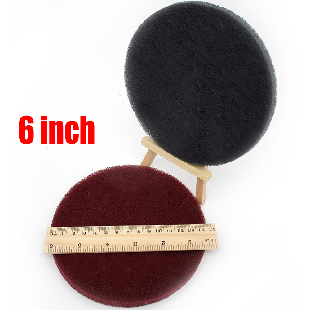 1″2″3″4″5″6″7″ In Scouring Pad Hook & Loop Nylon Fiber Sanding Discs P240-P3000