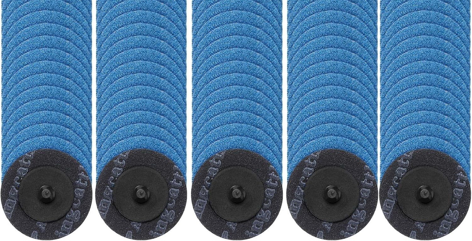 50PCS 2 inch 60 Grit Zirconia Roll Lock Sanding Grinding Flap Disc Die Grinder