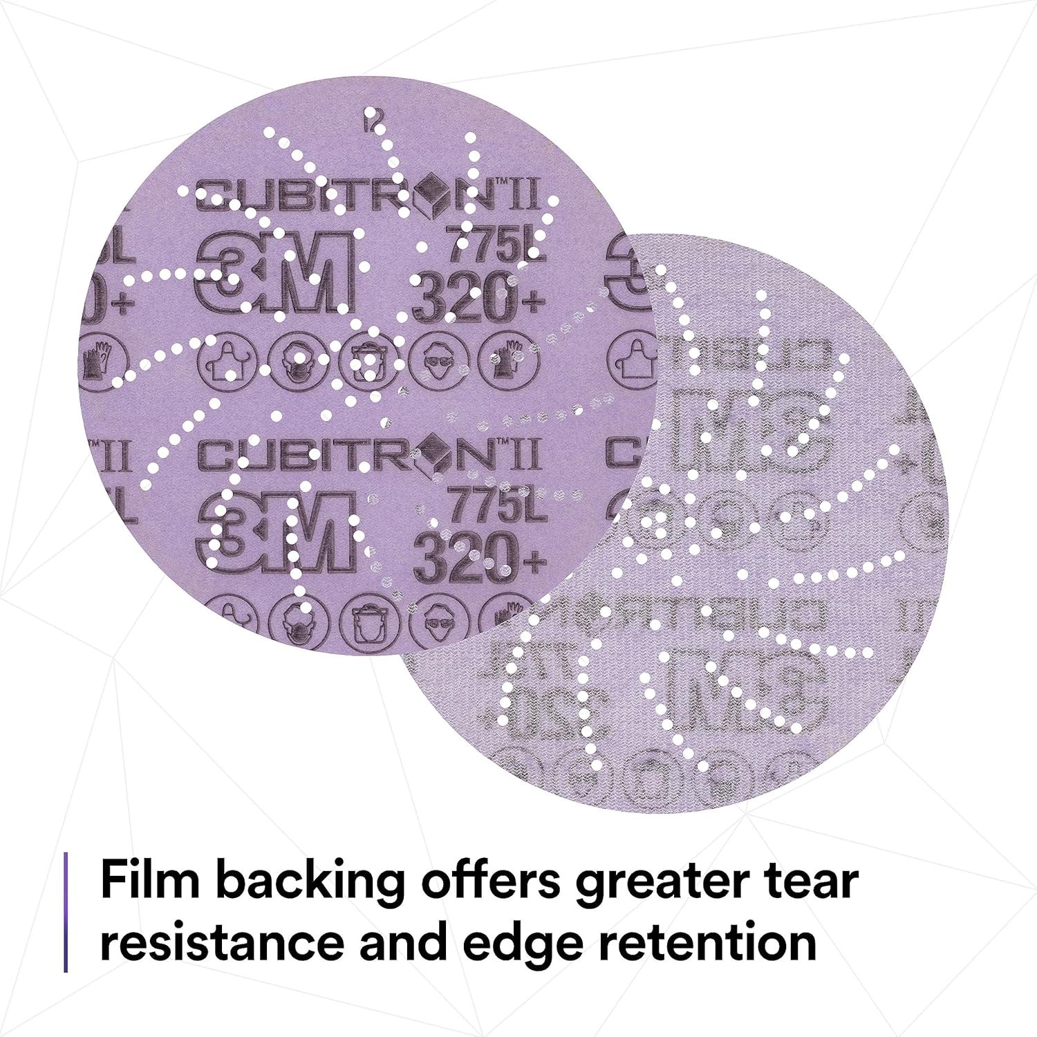 3M Xtract Cubitron II Film Disc 775L, 80+, 5 in, 50/Box