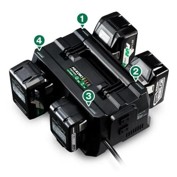 HiKOKI UC18YTSL Multi-port Charger Compatible with 14.4V and 18V Battery