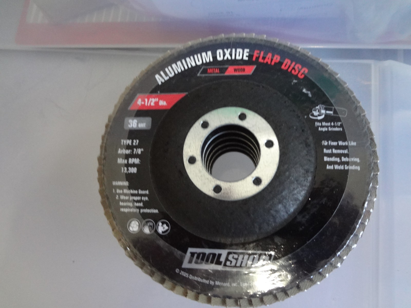 Tool Shop 6 pc. Metal / Wood Sanding 4-1/2″ Flap Disc Set 242-9196