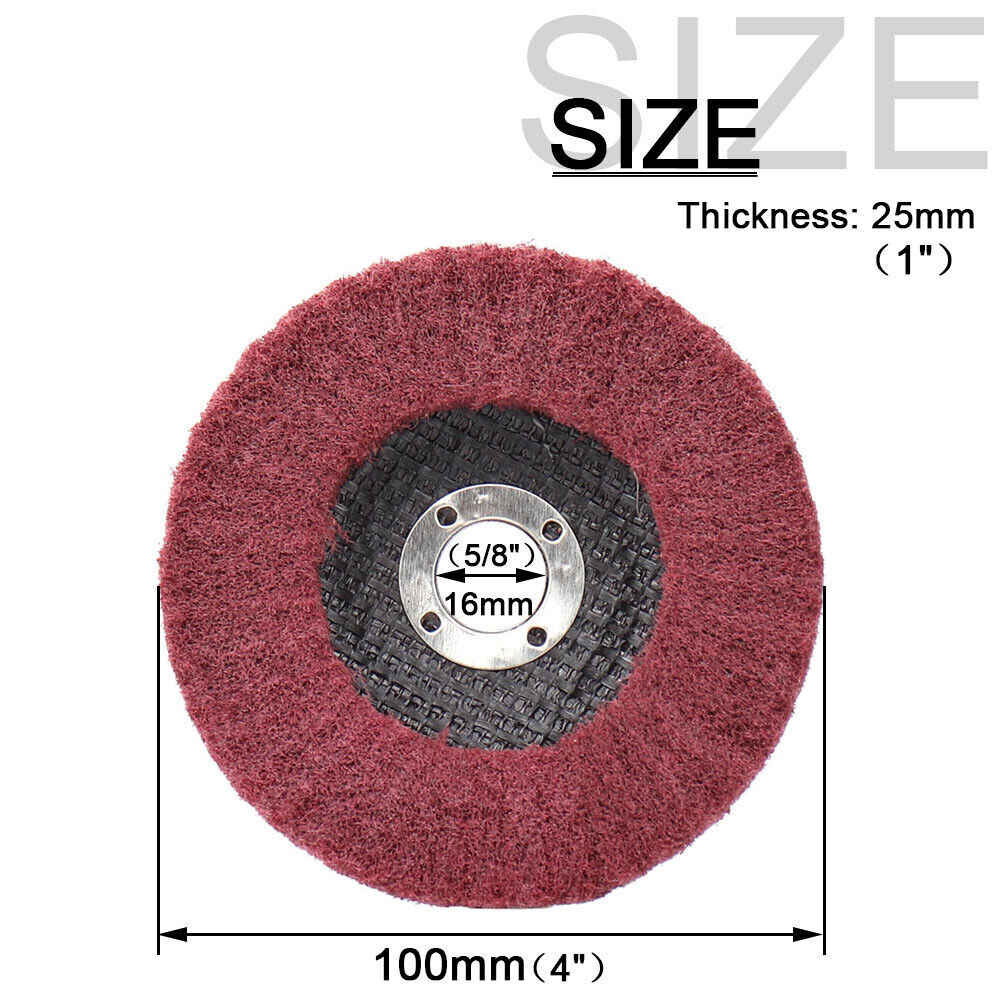 1/2/4set 4Inch Nylon Flap Discs Metal Polishing Buffing Wheel for Angle Grinder