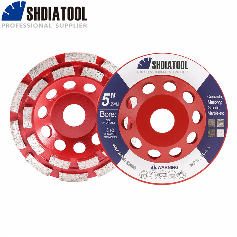 7”180mm Diamond Grinding Wheel Double-Row Abrasive Sanding Wheel Granite Marble