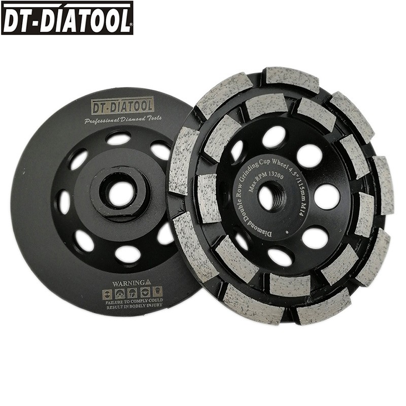 4″ – 7″ Double Row Diamond Cup Wheel Grinding Sanding Discs for Brick Stone