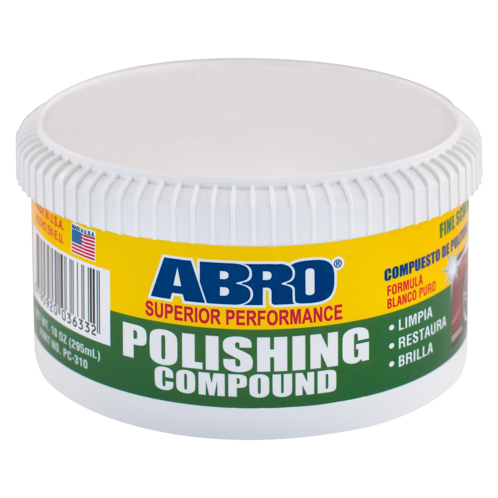 ABRO Polishing Compound 10 oz — Fine Cut Car Polish 10 Oz,