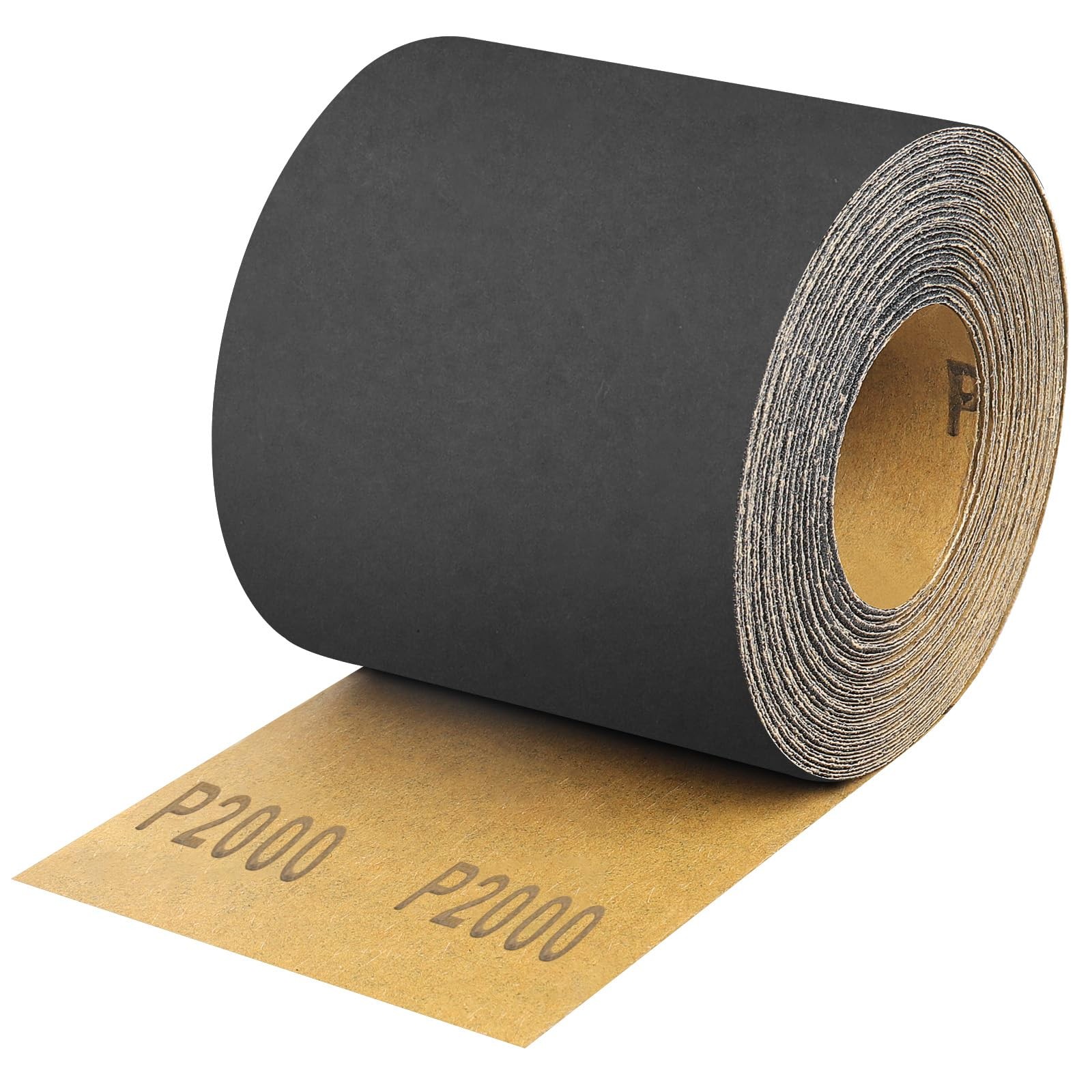 Shineboc 2000 Grit Sandpaper Roll, 3-2/3″ Wide 11 Yard Wet 3.6 inch, Black