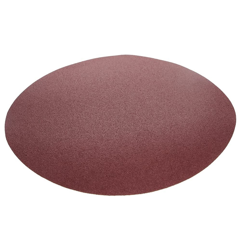 Efficient 12-Inch 100 Grit Sandpaper Discs with Self-Stick Adhesive – 5 Count