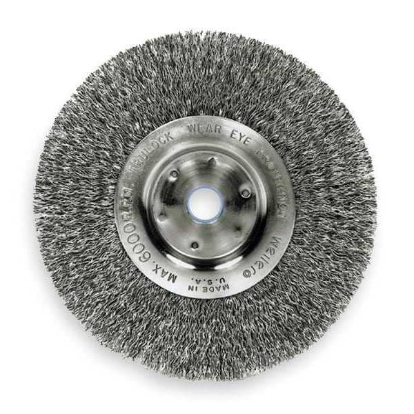 Weiler 93120 Crimped Wire Wheel Wire Brush, Arbor