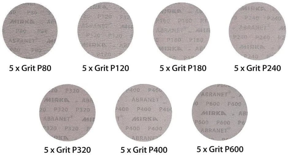 Abranet 6-Inch Sanding Discs – Hook and Loop Mesh Orbital Sander Pads, Dust-F…