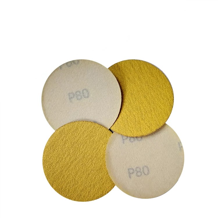 3″ 75mm Yellow Dry Sandpaper Abrasive Sanding Discs Polishing Pad 80-500 Grit