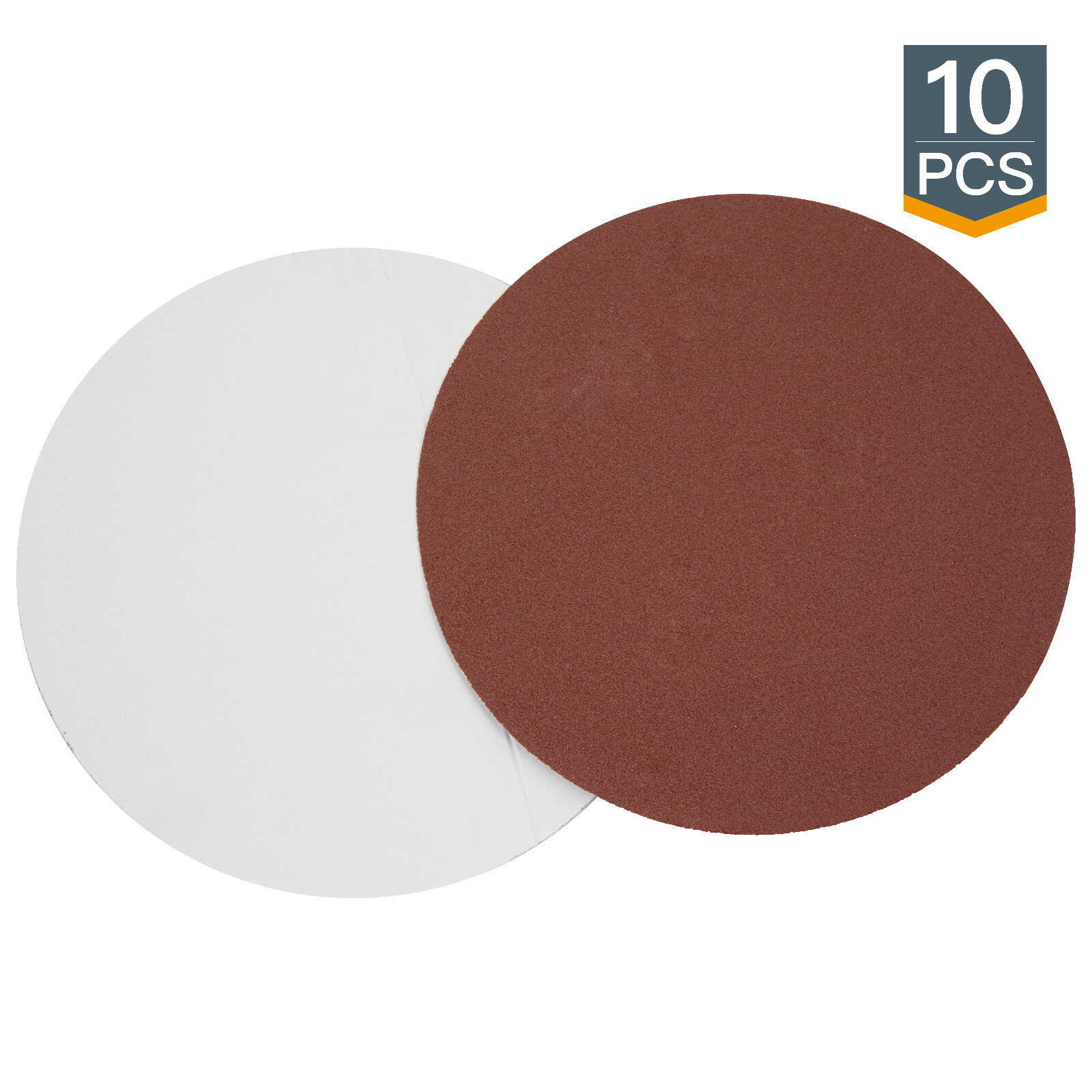 POWERTEC 12″ PSA 60 Grit Aluminum Oxide Adhesive Sanding Disc, 10pcs (110380)