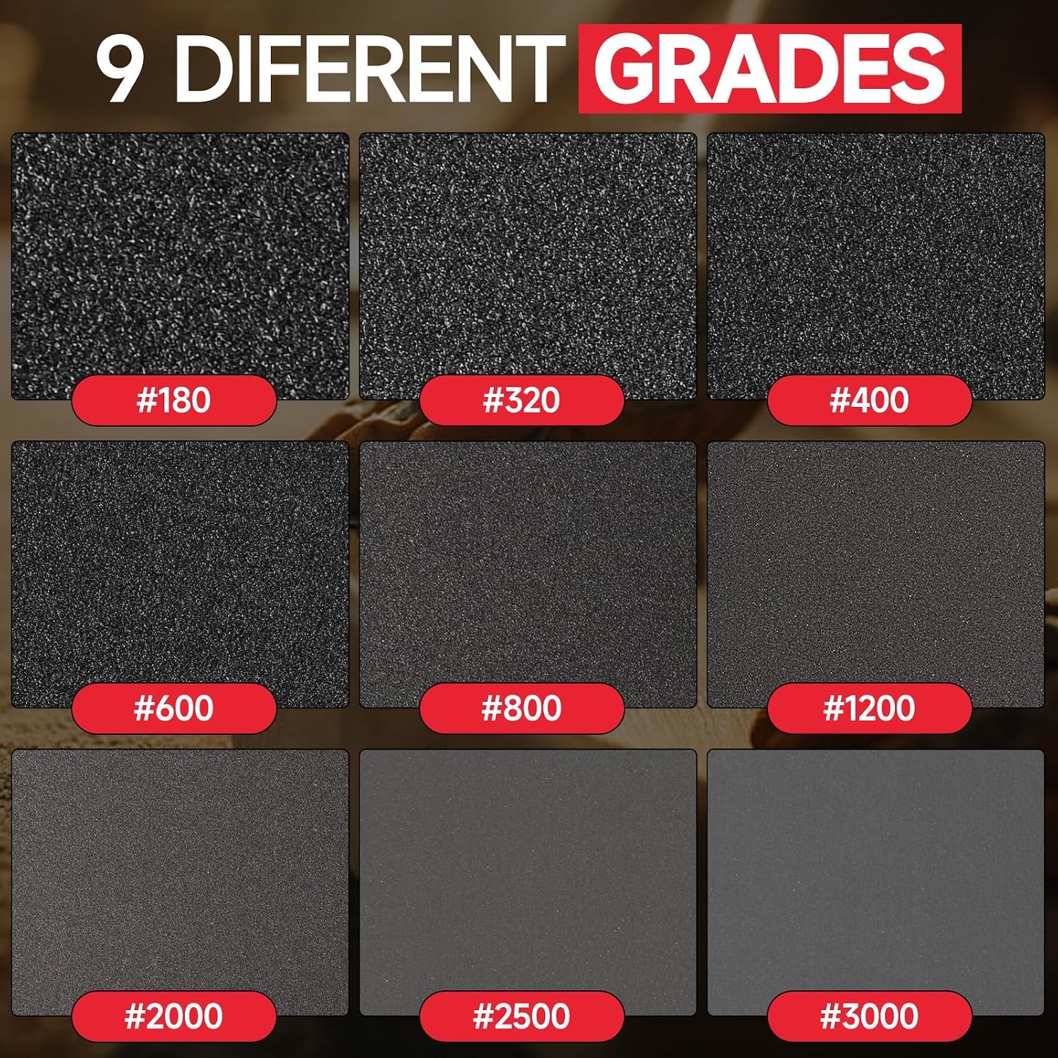 20 Pcs 3 x 4 Inch 180-3000 Grit Sanding Sponge Set, Ultra Fine Sanding Sponges