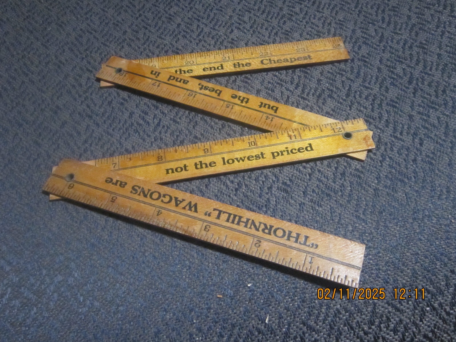 Vintage 24 Inch Folding Wooden Rule, Please Read Listing, No Returns
