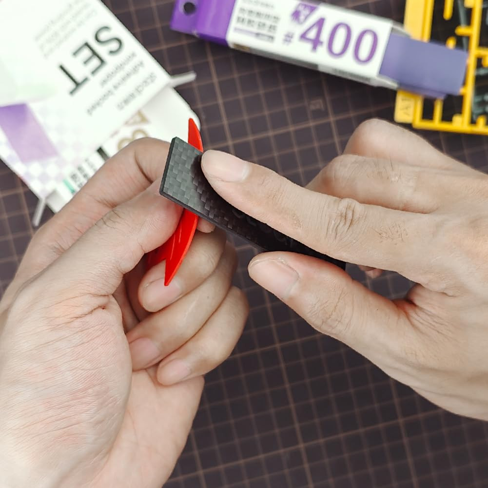 Hobby Model Tools Sticky Sandpaper, Waterproof Wet/Dry Replaceable Reuse Sand…