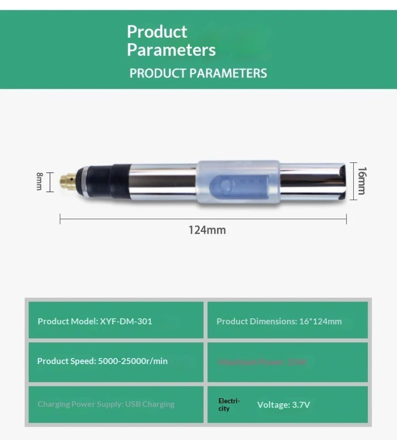 3.7V 25W Speed Regulating Mini USB Electric Mill Engraving Pen Polishing