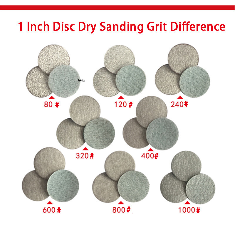 1”~5” Hook and Loop Sanding Discs 60-1000 Grit Wet & Dry Sandpaper Sander Pads