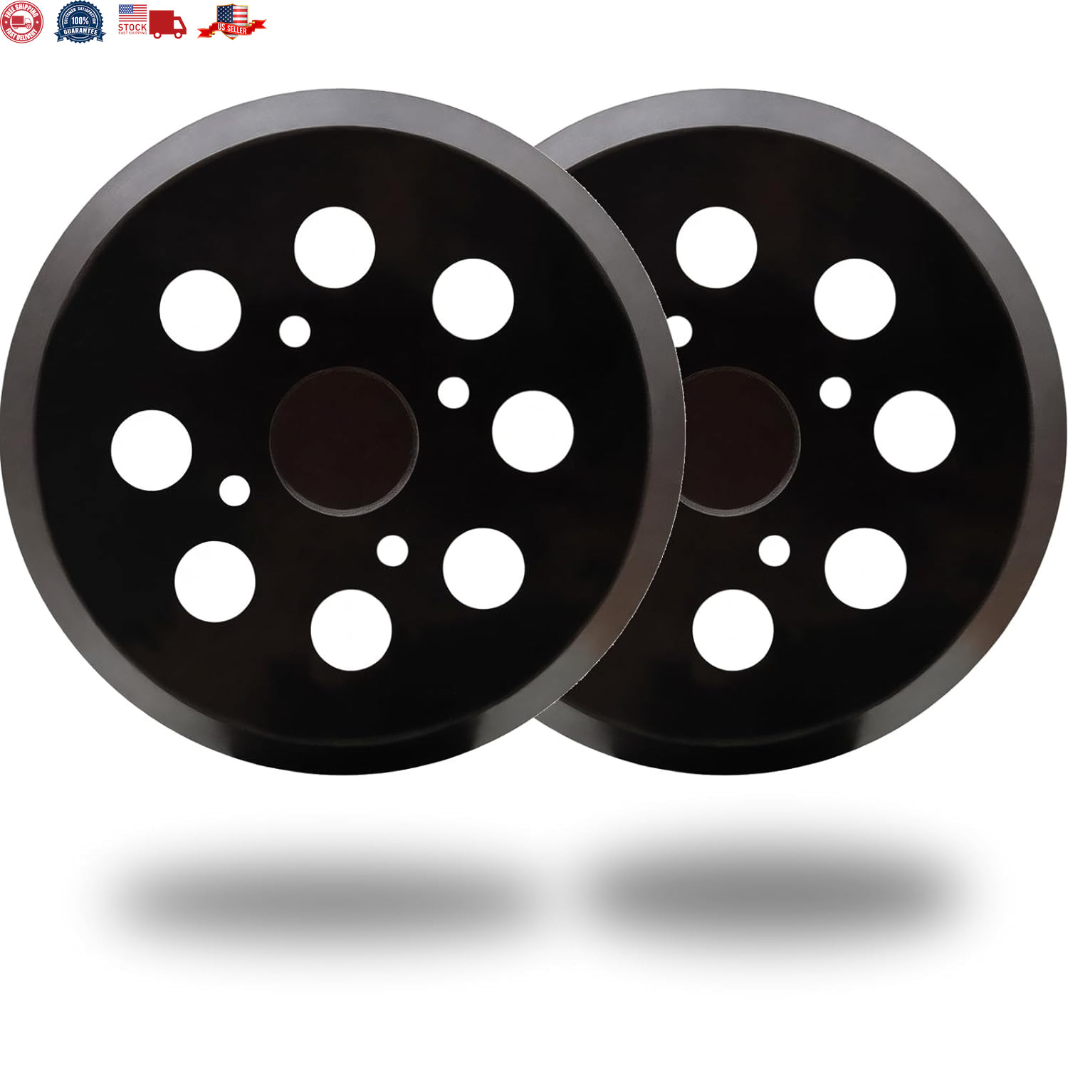 2 Pack 5 Inch 8 Hole Hook and Loop Sander Pad for Ridgid R2600, R2601 5″