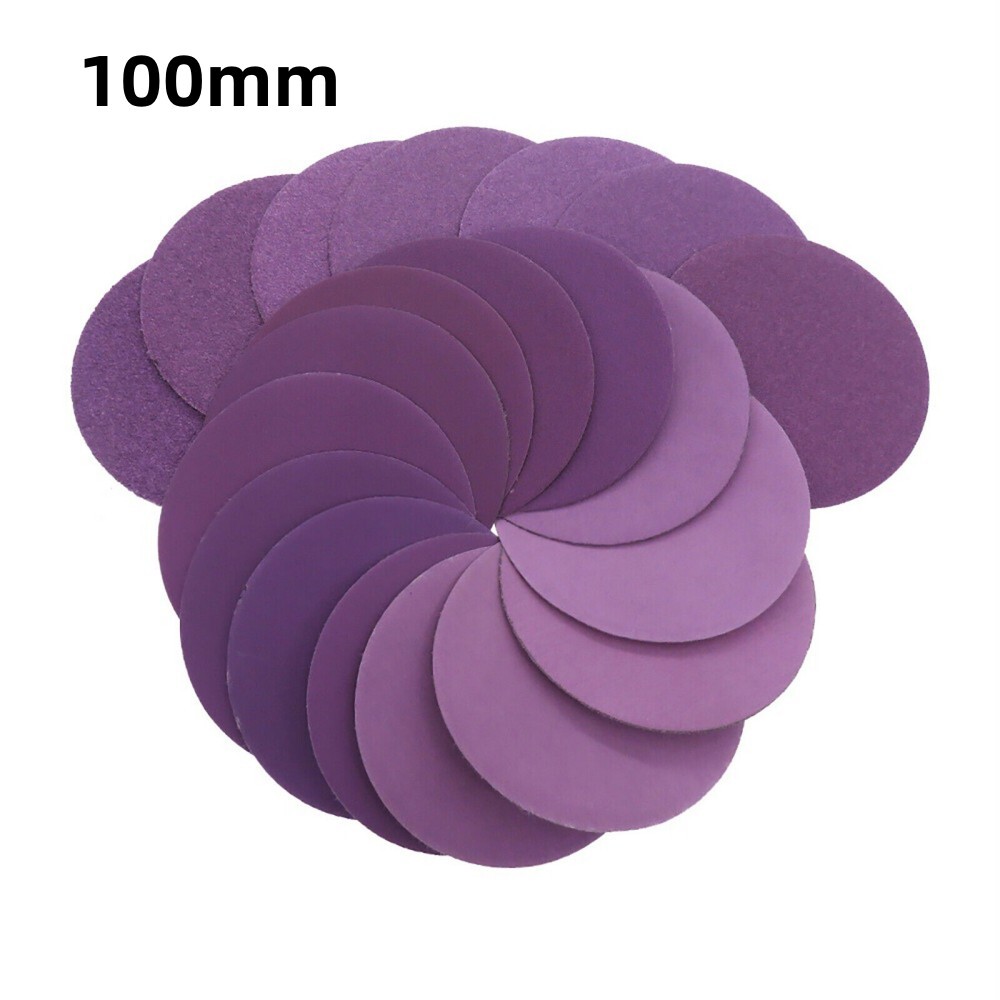100mm 4 inch 60-10000 Grit Wet Dry Sandpaper Sanding Discs Hook and Loop Pads