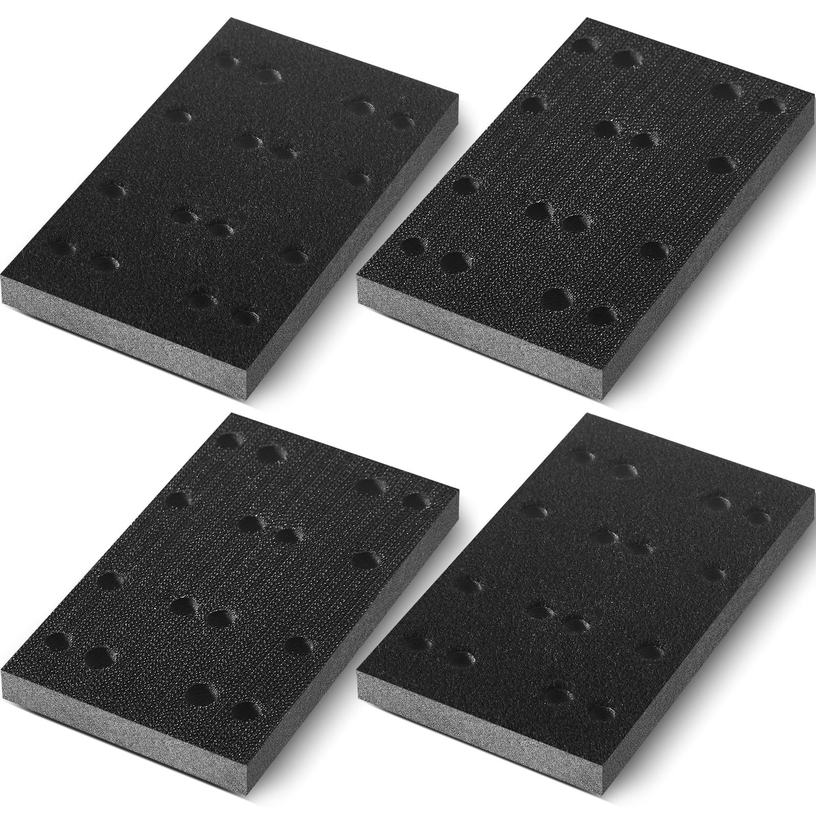 4 Pcs Soft Black Foam Sanding Pads Interface Sander Backing Pad Compatible wi…