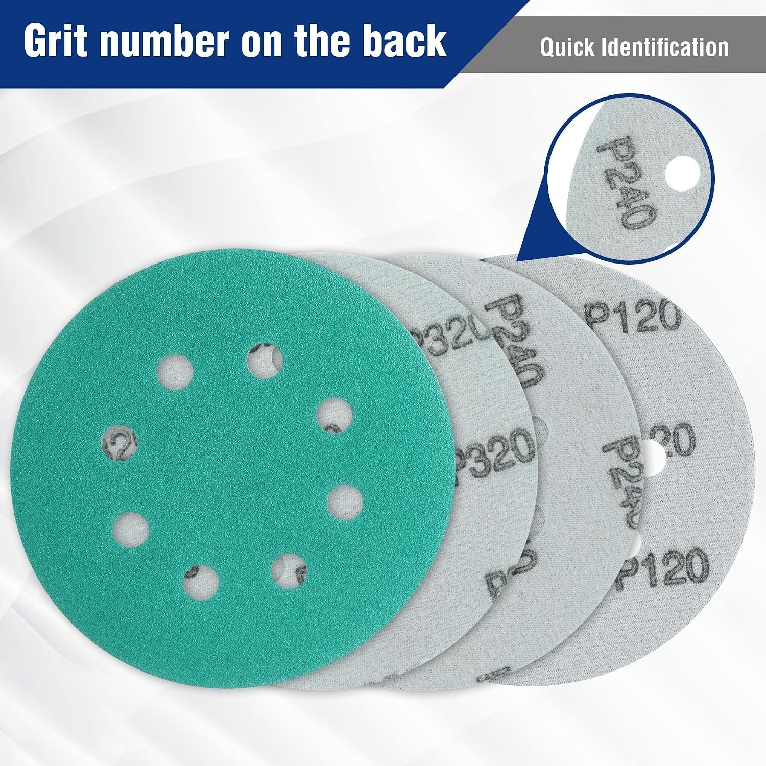 Versatile 150-Count 5″ Sanding Discs – Zirconia Pads for Smooth Finishes