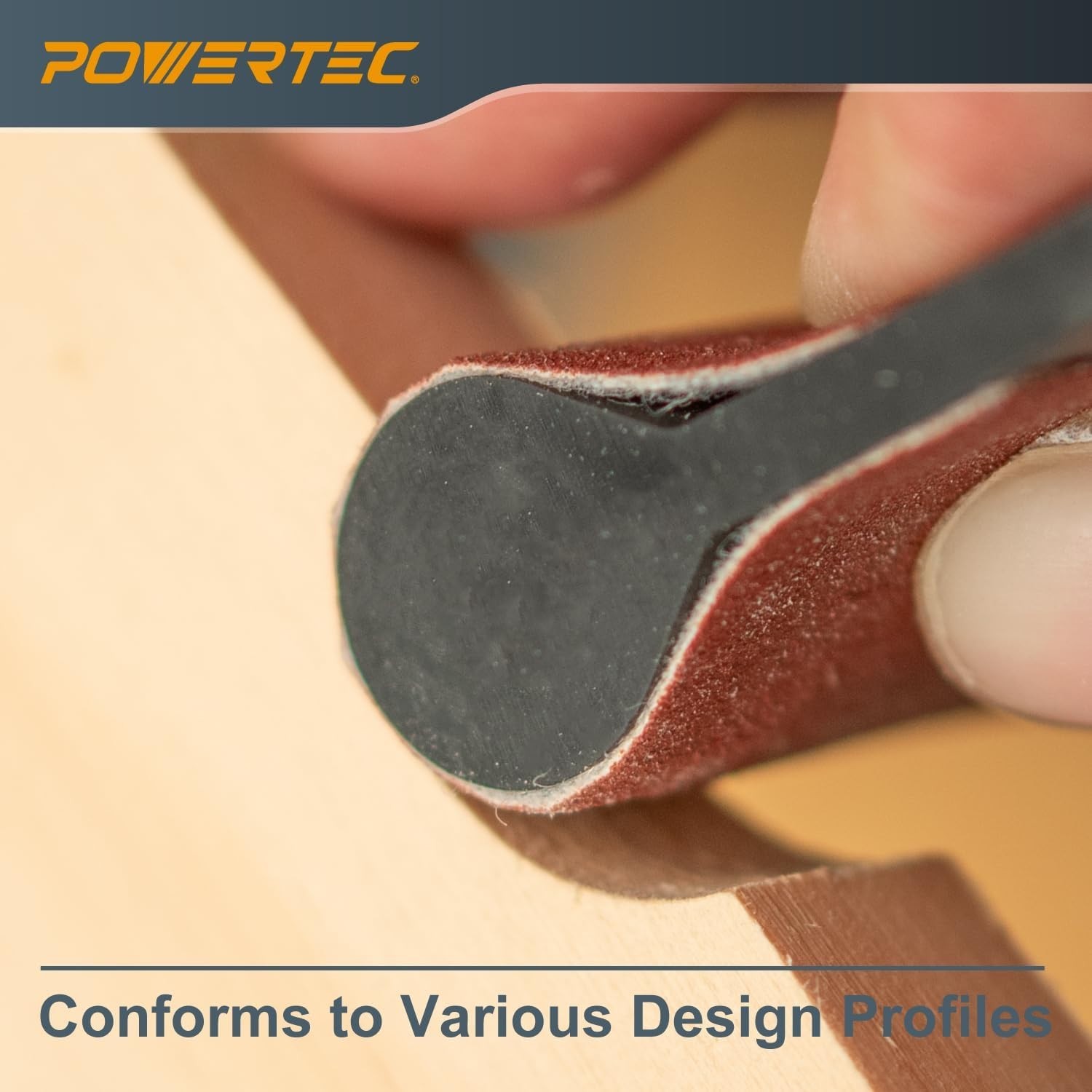 Flexible Contour Sanding Grip & Foam Pad Set for Curves, Wood, Metal, Plastic