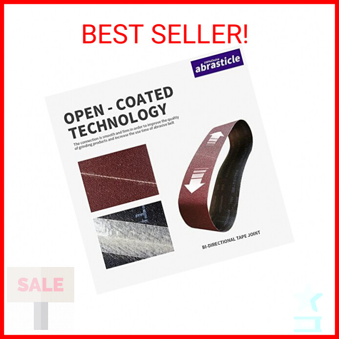 15 Pcs 4 x 21 Inch Assorted Aluminum Oxide Sanding Belt – 80/120/150/240/400 Gri