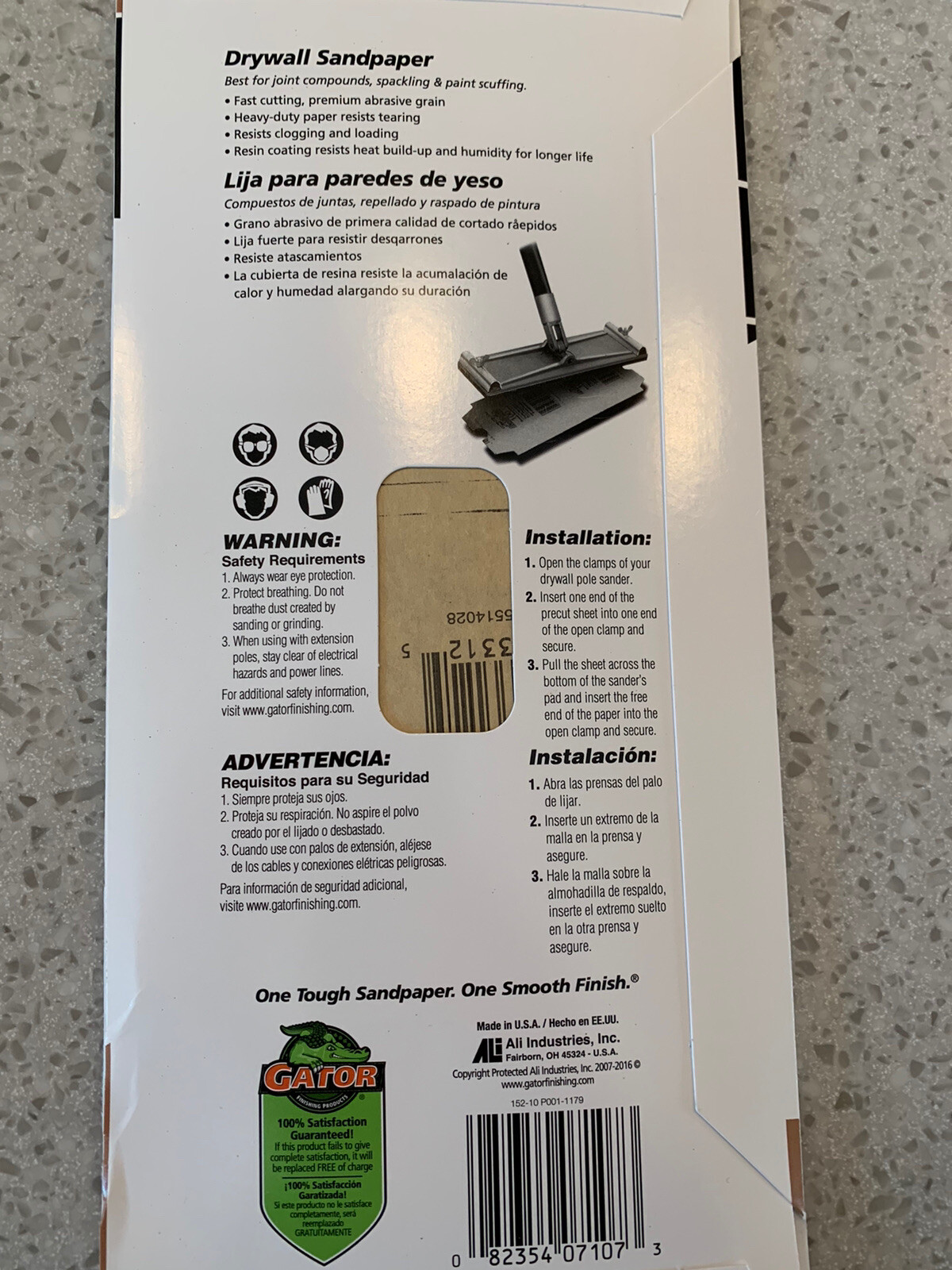 Gator Drywall Sandpaper 10 – Sheets 4.25-in W x 11.25-in L 150-Grit