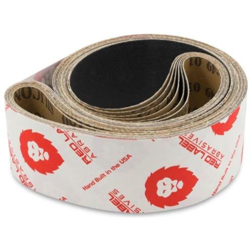 Silicon Carbide Sandpaper Belt 2 X 42 Inch Industrial Grade 36-800 Grit 6 Pack