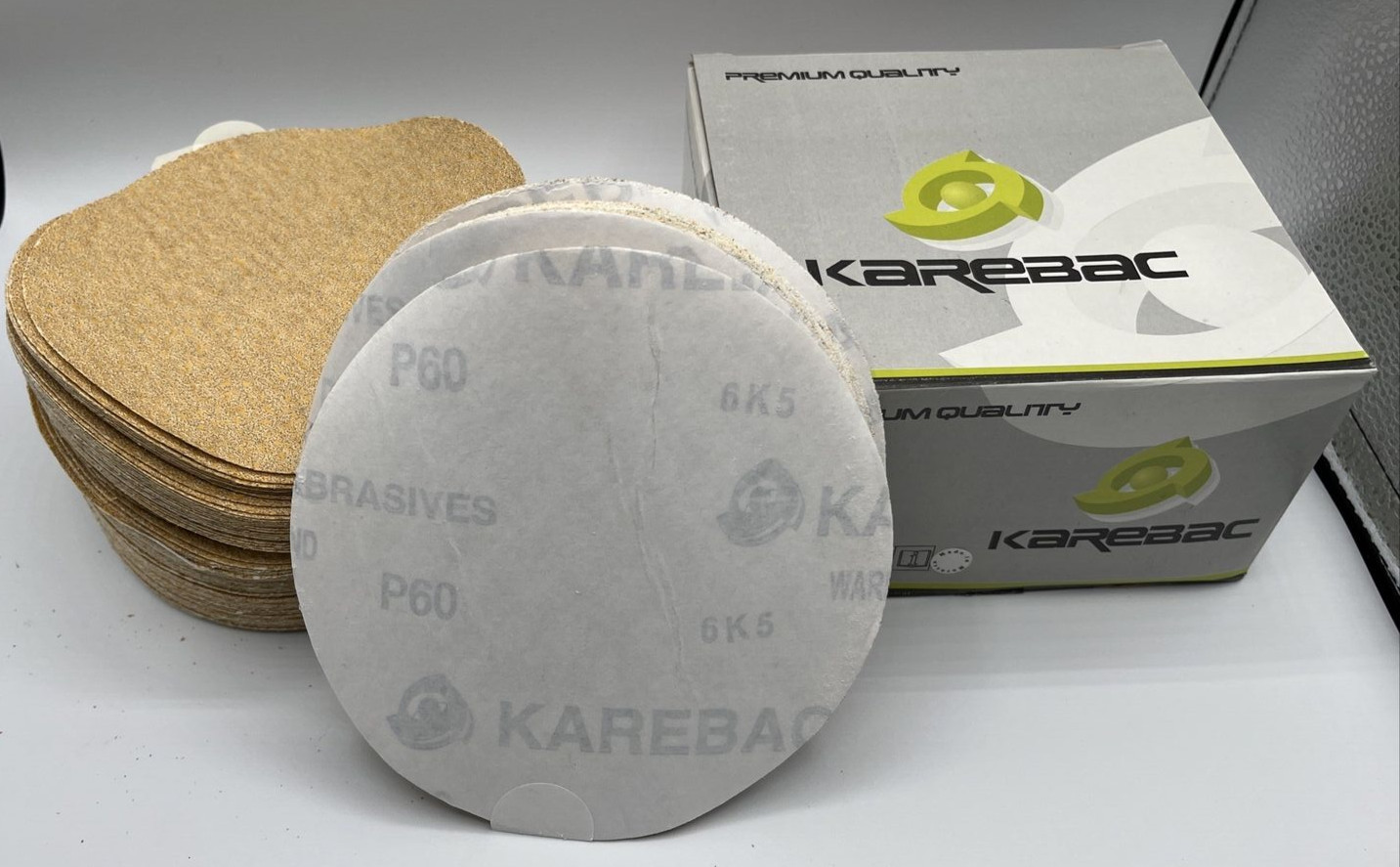 100 PCS Self Adhesive Sanding Disc 60 Grit 6 Inch Made in Morocco