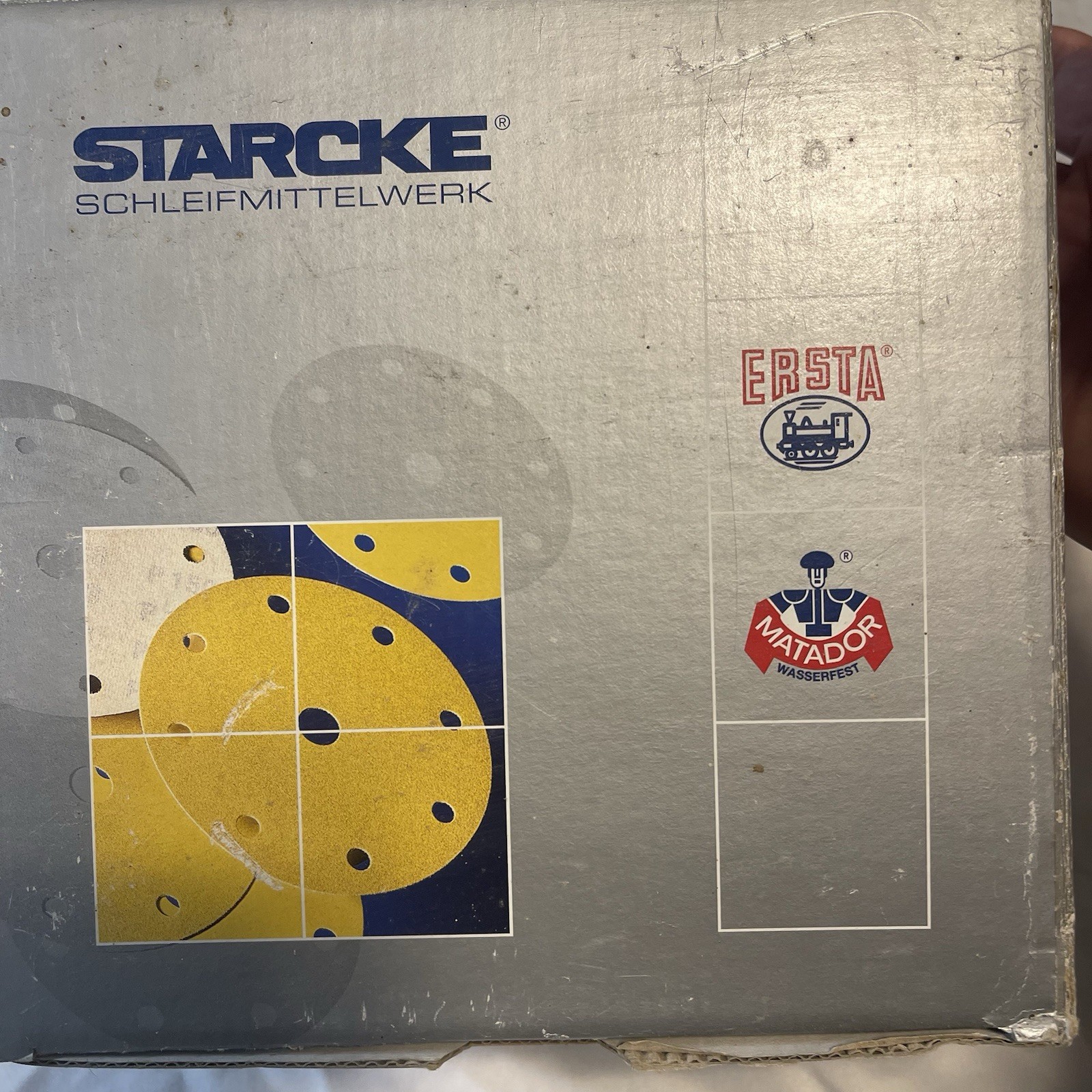 Sanding Discs Starke P120 50 Pieces In Box 7” 22 MM Center Hole New Old Stock