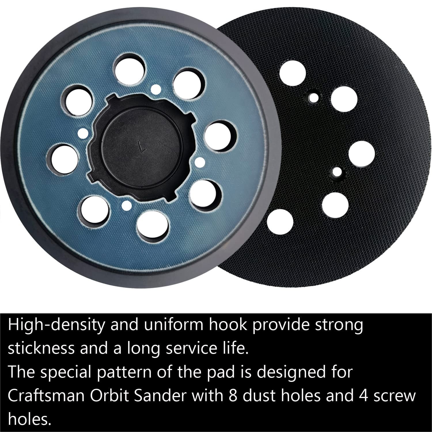5 Inch Replacement Sander Pad CRAFTSMAN CMCW220B & CMEW231 – 5″ 8 ( 1 pack )….