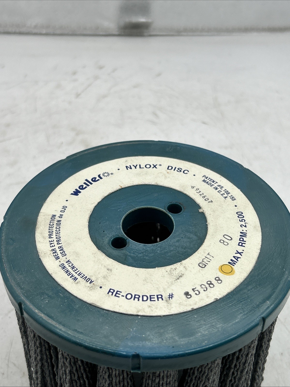 Weiler 85988 5″ Nylox Disc Brush 80 Grit 2500rpm See Pics 30 Day Warranty