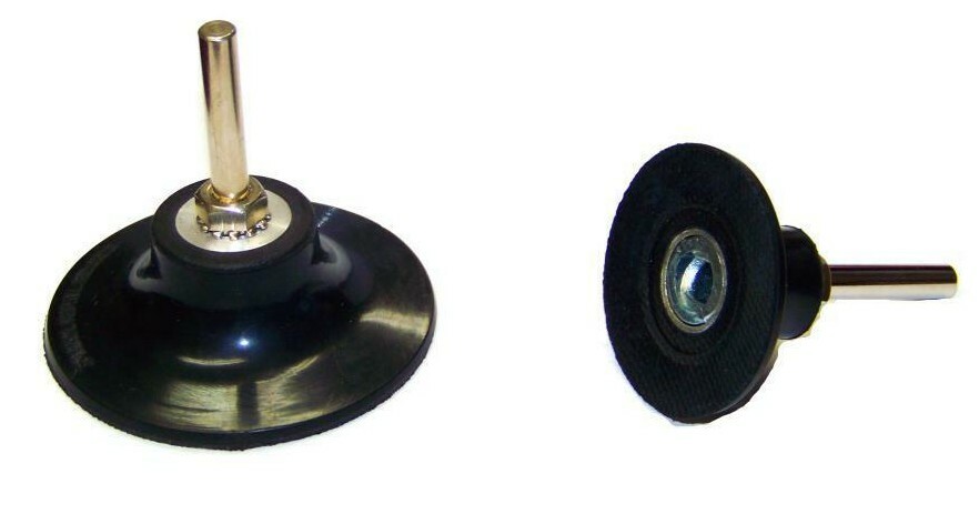 2 in 3 in Sanding Disc Holder 2 Pcs Roll & Lock Rotary Pad Holder 1/4″ Shank