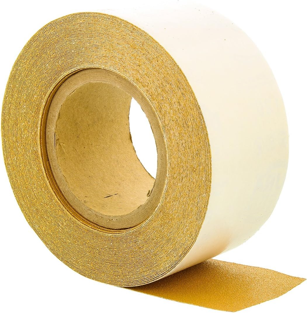 Dura-Gold Premium Gold 120 Grit PSA Longboard Sandpaper, 20 Yard Roll, 2-3/4″ Wi