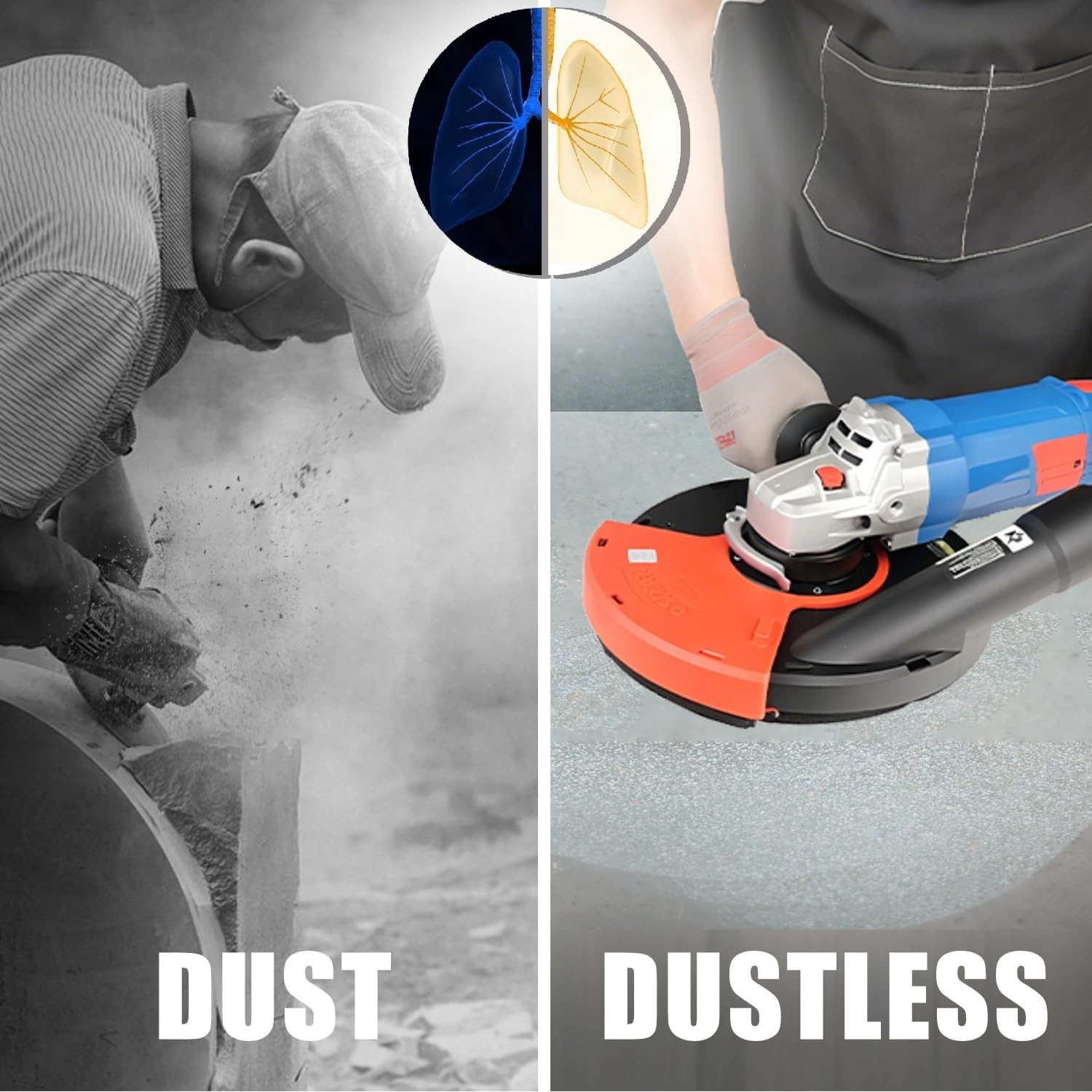 Universal Surface Grinding Dust Shroud for 9 Inch Angle Grinder Grinding Task
