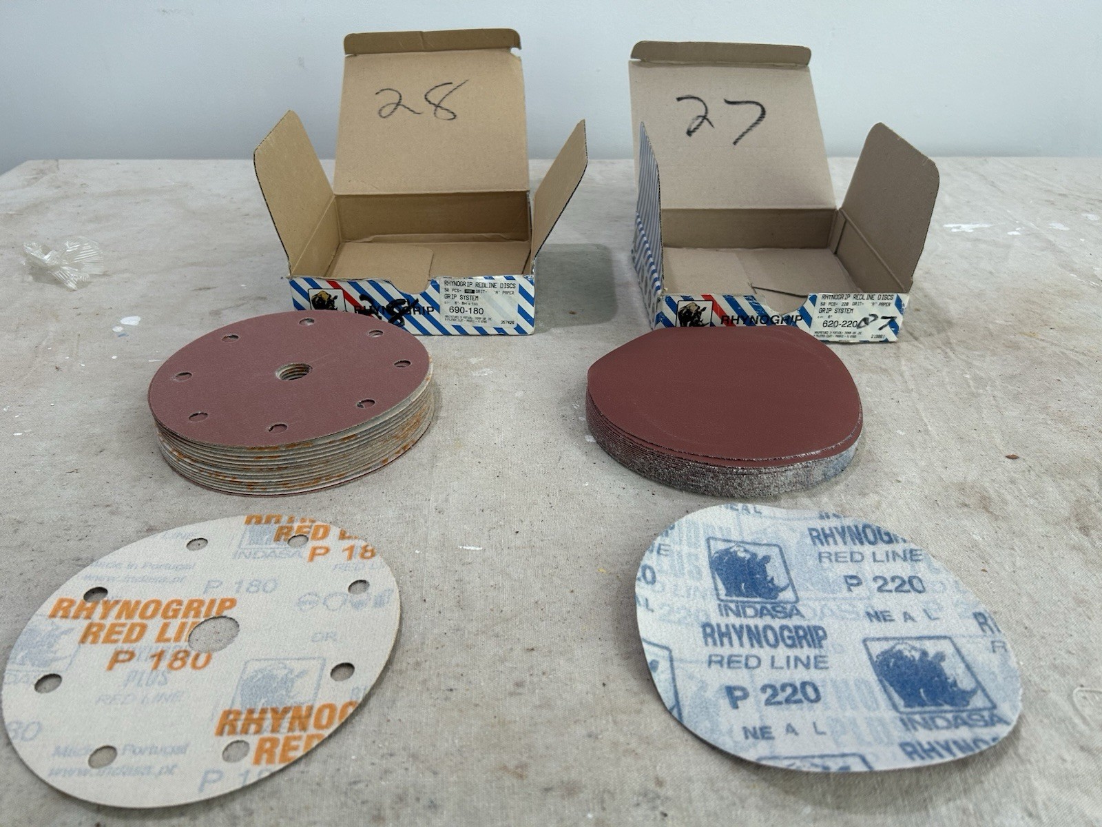 Indasa Sandpaper Redline Discs Various Grit (180/220)