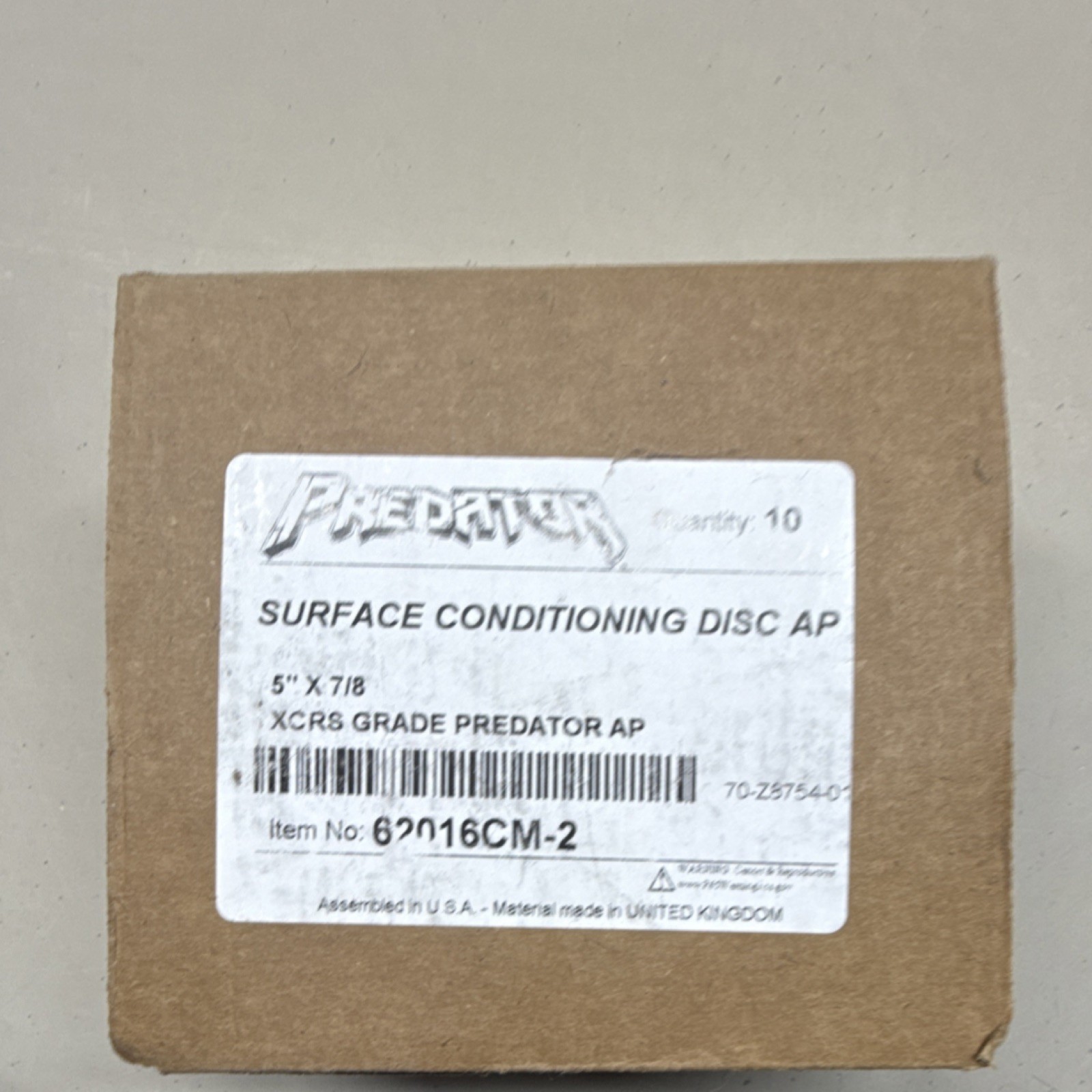 Arc Abrasives Predator Surface Conditioning Disc, 5″ x 7/8″, XCRS | 10 Pack