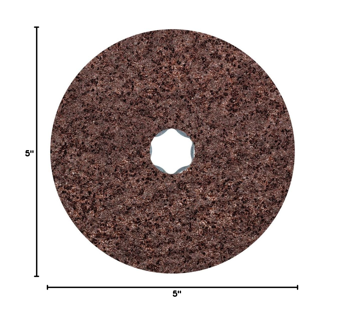 10PCS Non-Woven Disc 5 Inch 100 Grit Coarse Surface Conditioning Angle Grind Set