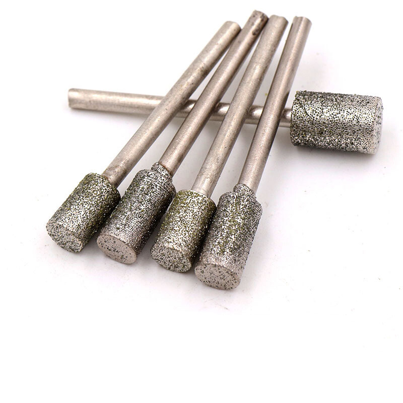 0.5mm-10mm Diamond Burr Grinding Engraving Bit 2.35/3mm Shank for Dremel Rotary