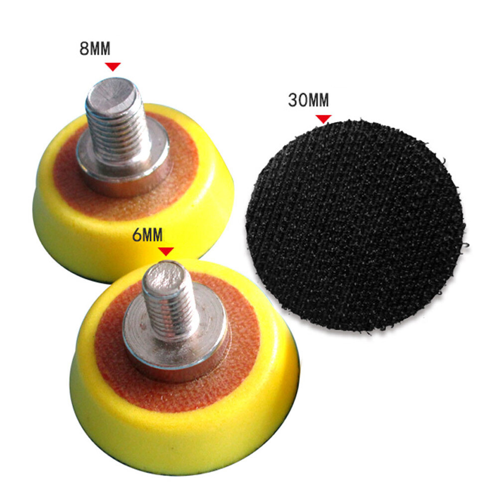30mm Hook and Loop Pad Backing Plate 1.2″ Buffing Polishing Sanding Thread M6 M8